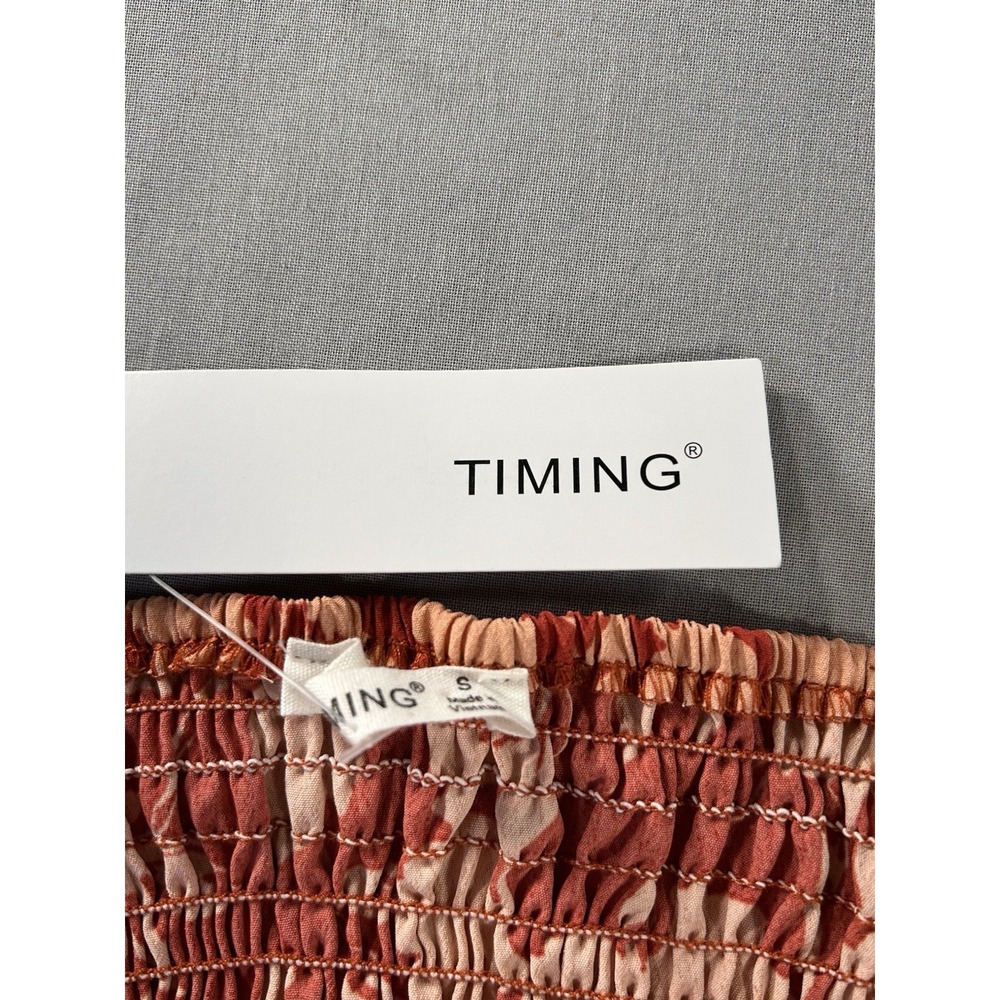Timing Los Angeles Coral Spaghetti Strap Dress Women's Small‎ New - Picture 4 of 10